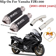 For Yamaha FJR 1300 FJR1300 2001 - 2022 Motorcycle Exhaust Escape Systems Modify Muffler With Double