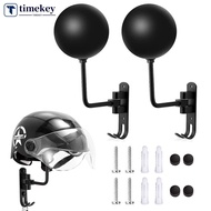 TIMEKEY Motorcycle Helmet Wall Mount Rack Helmet Holder 180 Rotation Helmet Jacket Hanger Bike Helme