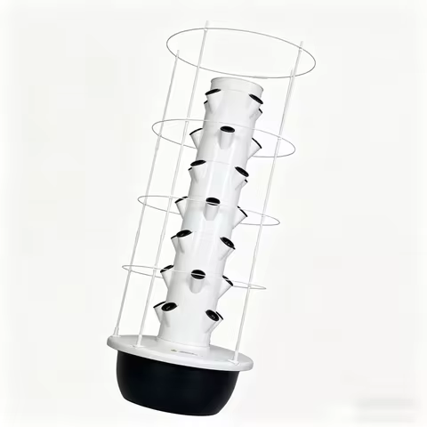 9 Layer Aeroponic Hydroponic Vegetable Planter with Trellis Smart Vertical Garden Tower Soilless Cul