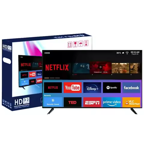 Hot Selling 24 32 43 Inch Smart Tv 2K 4K Televisions Android Wifi System 1080p UHD Smart Tv