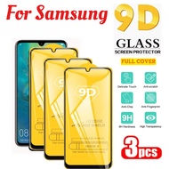 3PCS 9D Full Tempered Glass for Samsung A07 A15 A16 A17 A56 A14 A55 A05 A05S A06 A52S S24 S25 Ultra