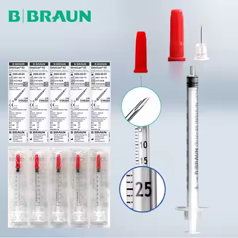 Germany Braun Imported Disposable Sterile Insulin Syringe Pen U40 Diabetic Needle Syringe and Pen