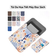 6.8inch, 7inch Book Reader Patterned Leather Bag for Kindle, Kobo, Boox, Meebook, Pocketbook, Phone,