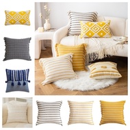 Tassel Tufted Pillow Cover 30x50cm 45x45cm Simple Style Jacquard techniques Cotton Fabric, cushion c