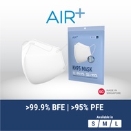 AIR⁺ KN95 Mask | SML Sizes | 5PC | BFE 99.9% | PFE95% | PM2.5 | Made in Singapore
