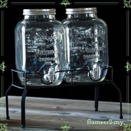 [FlameerdbMY] 2 Pieces Drink Dispenser 4L Per Jar Dispenser with Stand for Tea Juice Drink Faucet