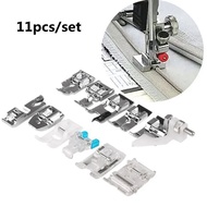 11pcs Presser Feet Set Sewing Machine Presser Foot Snap On for Brother Singer Janome Babylock Kenmore Low Shank Sewing Machine Use