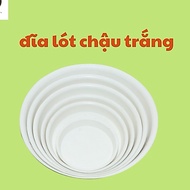 White plastic pot liner size 27-35cm