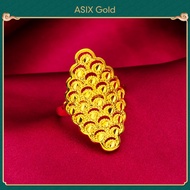 ASIX GOLD Cincin Coco Datin Feyen Stamping Tulen Original Emas 916 / 916 Gold Klcc Koko Coco Ring 拿汀戒指