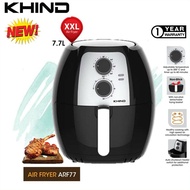 Khind ARF77 XXL LARGE 7.7L Air Fryer/Turbo Air Fryer ARF26/ARF3000 with Digital Display 3L/Air fryer
