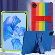 4 Thicken Cornors Silicone Cover with Kickstand For Blackview Tab 80 Case Tab80 10.1" Tablet PC Shockproof Protector Case