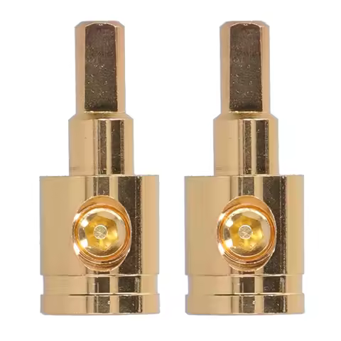 2pcs 0GA Wire Reducer Terminal Connector 1/0 AWG to 4 AWG Amplifier Input Reducer Power Ground Pin T