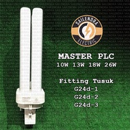 PHILIPS MASTER PLC CFL Plug Lamp 10W 13W 18W 26W - 2P 2 Pin - G24d-1 G24d-2 G24d-3