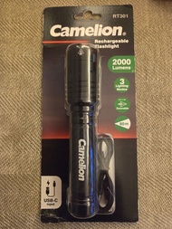 Camelion (德國勁師王) RT301 2000LM 手電筒USB 充電 2000流明