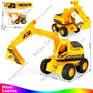 Children's Toy Excavator Wheel Tire Friction Construction N012FA