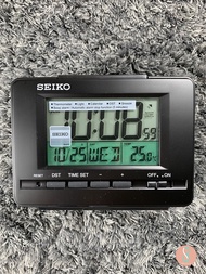 SEIKO CLOCK QHL078 K/W DIGITAL TABLE CLOCK WITH ALARM