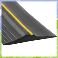 Universal Garage Door Bottom Threshold Seal Strip Weatherproof Rubber (10Ft, Black)
