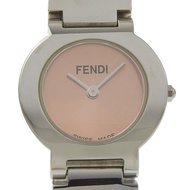 【日本直送】FENDI 芬迪 Orologi 腕錶 3050L 不鏽鋼 石英 指針式顯示 橘色錶盤 女款【二手】