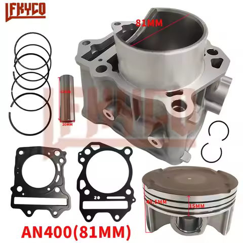 Motorcycle Accessories 81mm Engine Cylinder Kit 400CC Motor for Suzuki Burgman 400 AN400 AK9/K7/K8/K