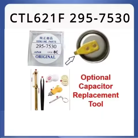 1 piece CTL621F 295-7530 CTL621 Watch Rechargeable Battery capacitor with Replacement Tools For Citi