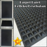 REFLEXION HEALTH RUBBER CARPET 40X60CM 12MM PYRAMID SQUARE MOTIF CODE 1377