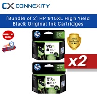 【Bundle of 2】HP 915XL High Yield Black Original Ink Cartridge 915XL Black HP 915 Ink For HP All in O