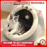 😺Pet Dog Cat Bed Puppy House with Toy Ball Indoor Warm Comfortable Pet Dog Bed Removable Washable Pet Cushion cat house