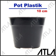Pot Plastik 10 cm Bulat Tempat Tanaman Bunga Hidroponik 10cm KV003-T