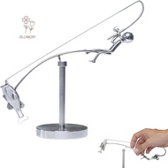 SHOUKEY The Fisherman Balancing Sculpture, Handmade Desk Ornament Kinetic Fishing Sculpture, Creativ