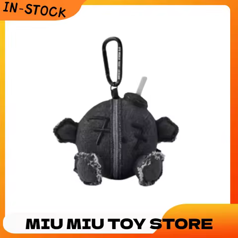 New BTS Black Peripheral Plush Keychain Coal Stove Keychain Pendant Plush Toys Bag Ornament Accessor