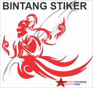 cutting stiker Wayang stiker mobil variasi pintu mobil