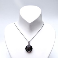 寂光。項鍊 療癒 高頻 鍍黑色 l 鎳鐵隕石 天鐵 瑞典M鐵 大衛星 l