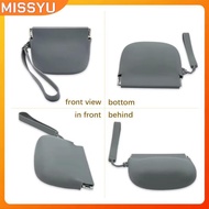 MISSYU Silicone Coin Purse Keychain Small Silicone Pouch Wired Earbud Case 10x8cm/3.94x3.15 Inches C