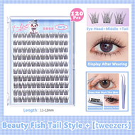 BQI  False Eyelashes Without Glue 10 Rows Lazy Single Cluster Sunflower Eyelashes