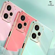 6D Square Plating Silicone Phone Case For XIOMI Xiaomi POCO F5 Pro 4G 5G 2023