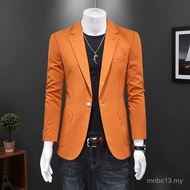 Fesyen Kasual Perniagaan Musim Bunga Lelaki Slim Fit Saiz Besar Jaket Blazer Bergaya Pakaian Lelaki 