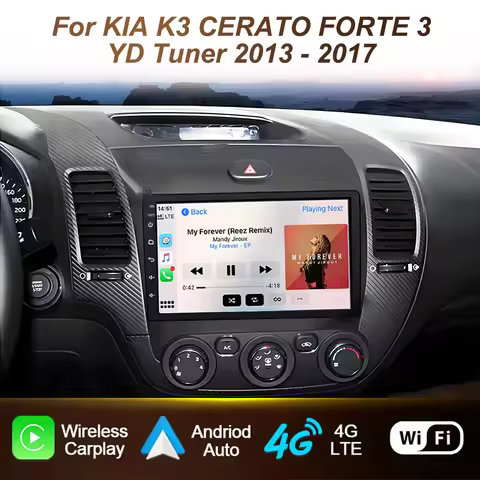Android For KIA K3 CERATO FORTE 3 YD Tuner 2013 2014 2015 2016 2017 Car Radio Multimedia Player Navi