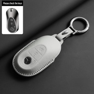 Mercedes Benz A/B/C/E/S car comtrol Key Case  GLA GLB GLB GLC GLK GLE car leather key cover custom