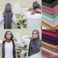 🧕INSTANT SHAWL COTTON DAN CHIFFON TURBAN INNER COTTON BERTALI 🧕