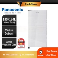 Panasonic (155L/164L) 1-Door Refrigerator | NR-AF166SSMY NR-AF176SSMY (Single Door Fridge Refrigerator Freezer Peti Ais Peti Sejuk 电冰箱 NR-AF166S NR-AF176S)