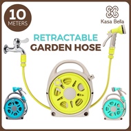Kasa Bella - Garden Hose with Reel | Retractable Hose | Retractable Hose Reel | Water Hose Reel | Retractable Water Hose | Retractable Garden Hose | Garden Hose Complete Set | Hose Water for Carwash | Hose for Water Supply | Hose for Garden
