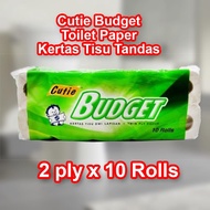 [10 Rolls] Cutie Budget Toilet Paper Roll Tissue