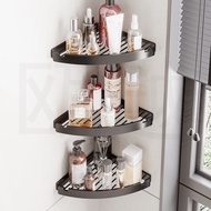 Punch-free wall-mounted triangle shelf bathroom shelf waterproof and moisture-proof shelf wall-mounted rental room speci