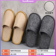 Linen Disposable Slippers Guest Slippers Hotel Travel Slippers