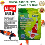 2024 Carp Koi Foods Growth King 10kgs PELLETS FeedLARGE Koiking JUMBO Food PackffKoi Koi Foods Koi