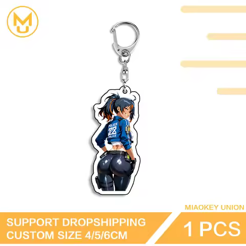Fashion Zenless Zone Zero Zhu Yuan Artistic Attractive Double Sided Key Chains Premium Creative Pers