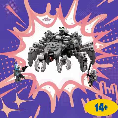 2025 New 75361 Star Battle Spider Tank Building Blocks Bricks Moc-Bo-Katan For Children Adults Chris