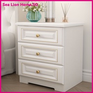 Bedside Table Simple Spot 35-48CM Large Capacity Storage Cabinet Bedroom Bedside Silent Solid Wood S