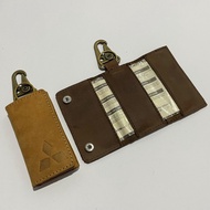 GANTUNGAN Genuine Leather Key Wallet Genuine Leather STNK Key Chain Wallet Genuine Leather Car STNK 
