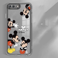 for iPhone 7 Plus 6 6s Plus iphone7 8 Plus Phone Case New Cartoon Mickey Mouse Design Crystal Candy Case Lens Protection Shell